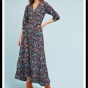 Anthropologie Dresses - Anthropologie Flannel Toulon wrap Dress Anthropologie Dresses - Anthropologie Flannel Toulon wrap Dress